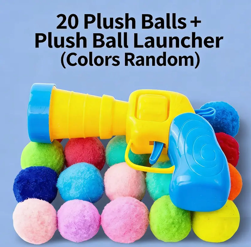 Cat Toy Balls: 20-Pack 3.0cm Soft Plush Balls Compatible with Automatic Launchers - Interactive Kitten Training & Play#Summervibes #petLovers