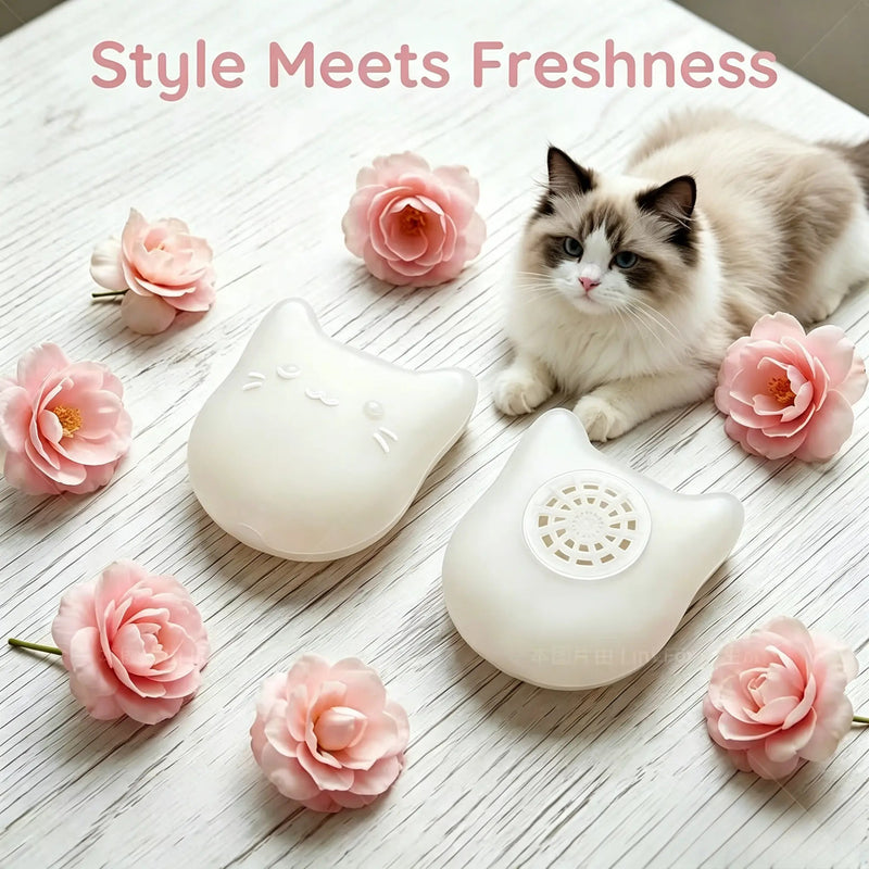 2PCS Universal Deodorizing Pods, Long-Lasting Scent Odor Remover for Fumoi Automatic Cat Litter Box