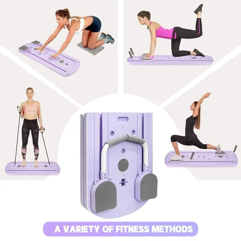 Adjustable Flat Ab Board for Core Workout, Foldable Sit Up Bench for Home Fitness Training and Body Shaping