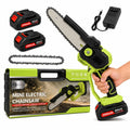 Cordless Mini Chainsaw Pruning Saw with 2 Batteries, Charger, Case and Extra Chain