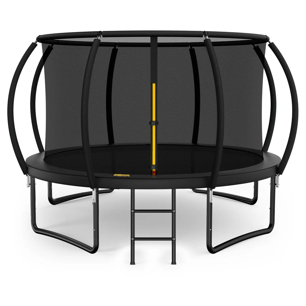 Outdoor Trampoline with Enclosure Net, ASTM & CPSIA Certified Heavy-Duty Backyard Trampoline for Kids
