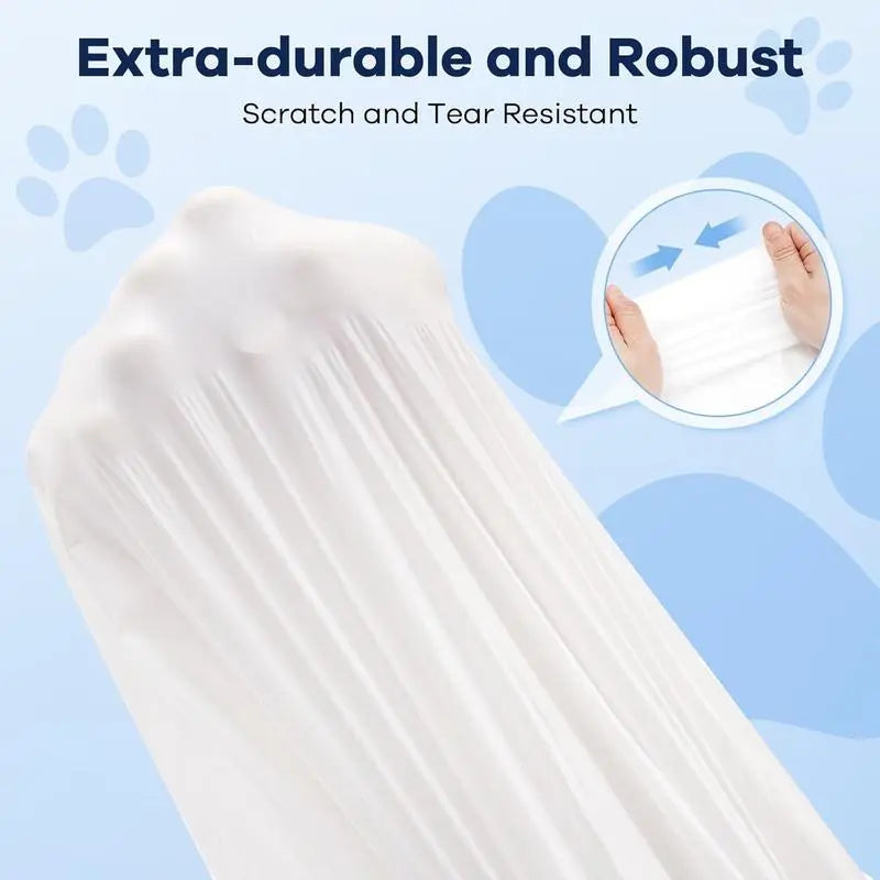 Cat Litter Bags, 60 Pack Durable Drawstring Litter Box Liners for Automatic Cat Litter Box, Heavy-Duty,Replacement bags for M4 Self-Cleaning Litter Boxes