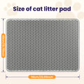 Soft Leakproof EVA Cat Litter Mat, Double-Layer Honeycomb Design Trapper, Easy-Clean Floor Protection Accessory for Cat Litter Boxes #Summervibes #petLovers