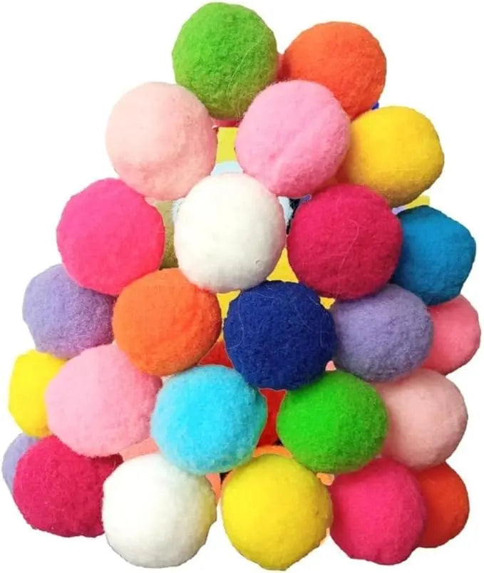Cat Toy Balls: 20-Pack 3.0cm Soft Plush Balls Compatible with Automatic Launchers - Interactive Kitten Training & Play#Summervibes #petLovers