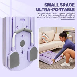 Adjustable Flat Ab Board for Core Workout, Foldable Sit Up Bench for Home Fitness Training and Body Shaping